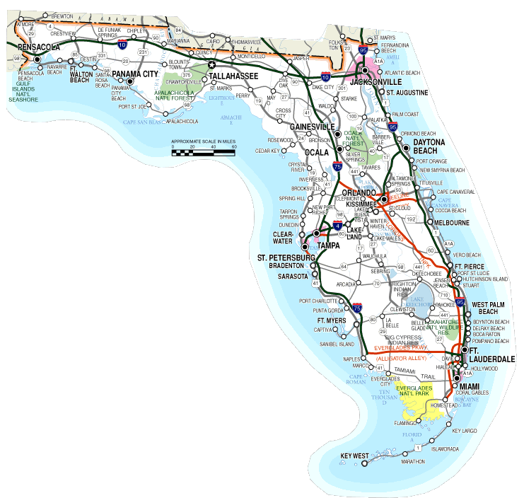 Map of Florida